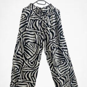 Printed Cotton Palazzo Pants-pz 6051